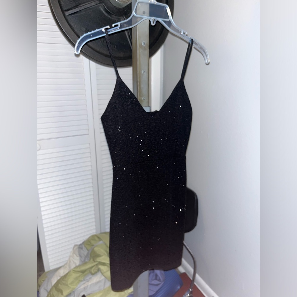 Black Dinner, Homecoming, Party Glitter Dress